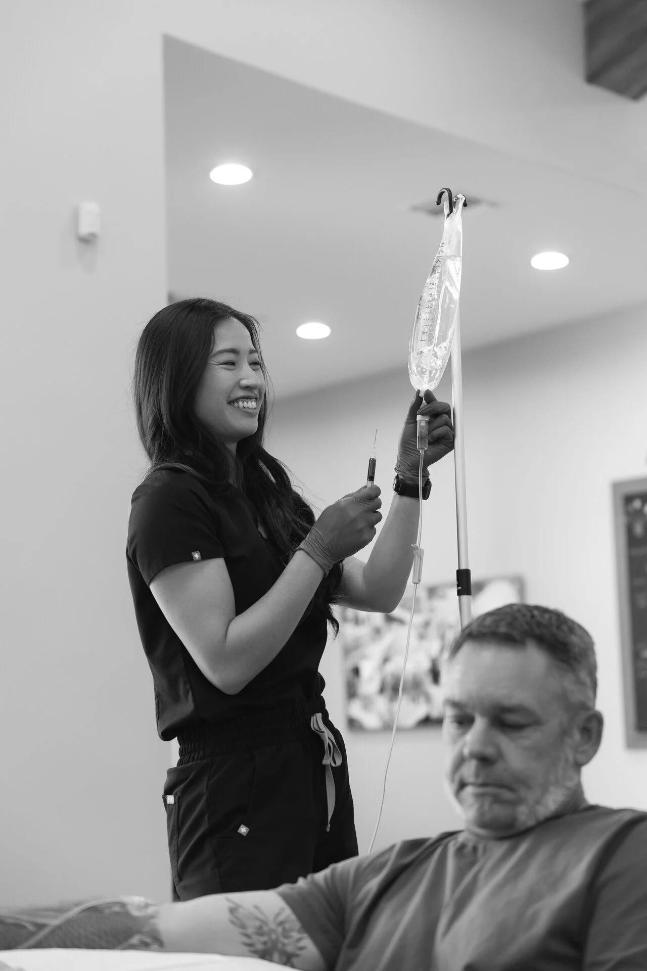 IV Revival registered nurse providing mobile IV therapy in Phoenix