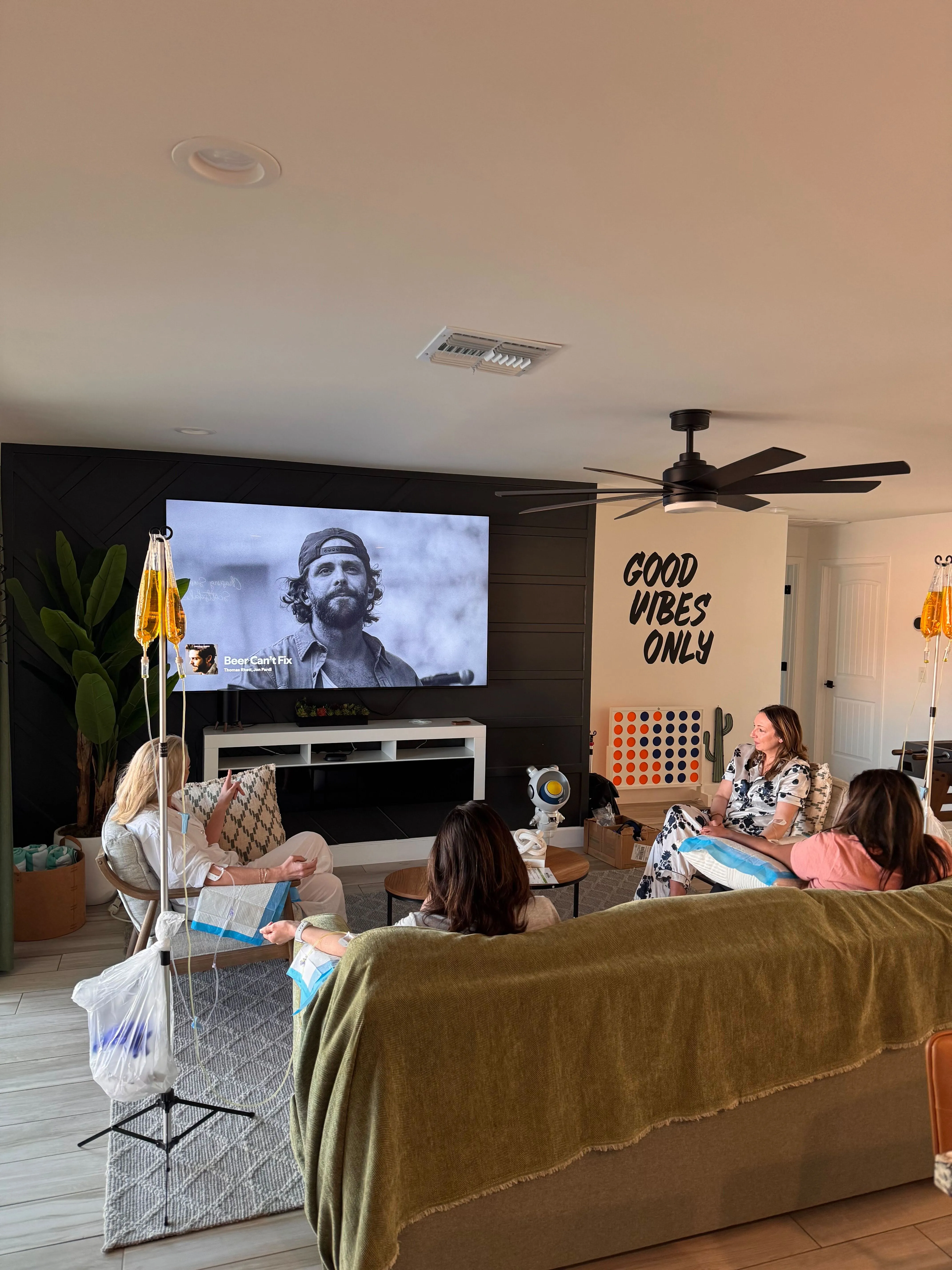 Women receiving immunity booster IV therapy at Scottsdale home